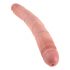 King Cock 12 Slim - elutru topelt dildo (31cm) - naturaalne