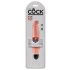 King Cock 7 Stiffy - wasserdichter, realistischer Vibrator (18cm) - Naturfarbe