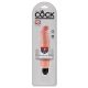 King Cock 7 Stiffy - waterdichte, levensechte vibrator (18cm) - naturel