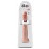 King Cock 13 - gigantické realistické dildo (33 cm) - prírodné