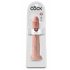 King Cock 13 - dildo uriaș realist (33cm) - natural