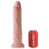 King Cock 13 - gigantické realistické dildo (33 cm) - prírodné