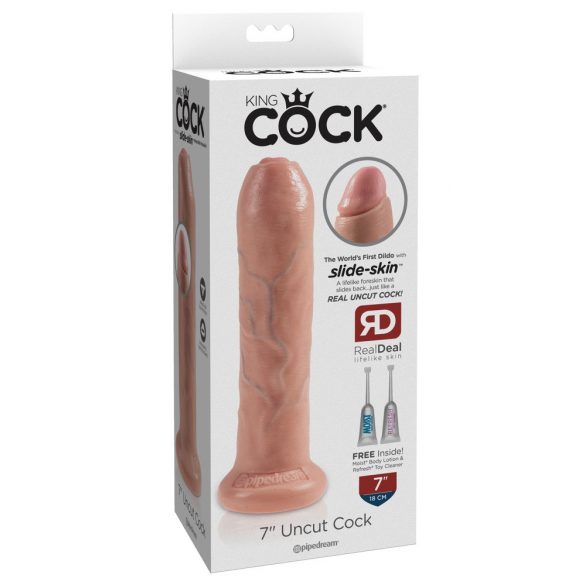 Koning Pik 7 - realistische dildo (18 cm) - natuur