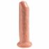 King Cock 7 - elutru dildó (18cm) - naturaalne