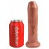 King Cock 7 - realistyczny dildo (18 cm) - ciemny naturalny