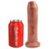 King Cock 7 - Lifelike Dildo (18cm) - Dark Natural