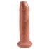 King Cock 7 - Dildo Realist (18cm) - Natur Închis