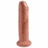 King Cock 7 - realistyczny dildo (18 cm) - ciemny naturalny