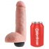 King Cock 8 - reālistisks šļakstošs dildo (20cm) - dabīgs