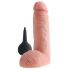 King Cock 8 - realistische spuitende dildo (20cm) - naturel