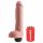 King Cock 11 - Realistic Squirting Dildo (11 Inches) - Natural