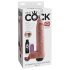 King Cock 11 - realistischer spritzender Dildo (28 cm) - Naturfarbe