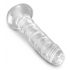 King Cock Clear 6 - dildo cu ventuză (15cm)