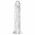 King Cock Clear 8 - Large Suction Cup Dildo (8 inch)