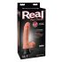 Real Feel Deluxe No.1 - realistic vibrator with testicles (natural)