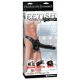 Fetish Strap-On 12 - hollow strap-on dildo (black)