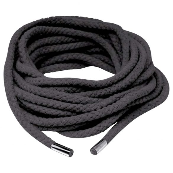 Shibari Silk Rope - Black Bondage Rope - 10m