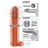 X-TENSION Perfect 2 - Hodenring Penis-Hülle (19cm) - Naturfarben