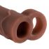 X-TENSION Perfect 2 - Ball Strap Penis Sleeve (19cm) - Dark Natural