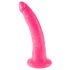 Dillio 7 - su prilimpančiu pagrindu, realistiškas dildo (18cm) - rožinis