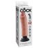 King Cock böjbar, realistisk vibrator (25 cm)