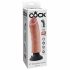 King Cock 8 - biegsamer, realistischer Vibrator (25cm)