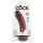 King Cock 8 inch Dildo - Brown