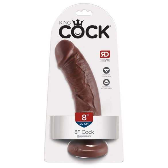 King Cock 8 dildo (20 cm) - brūns