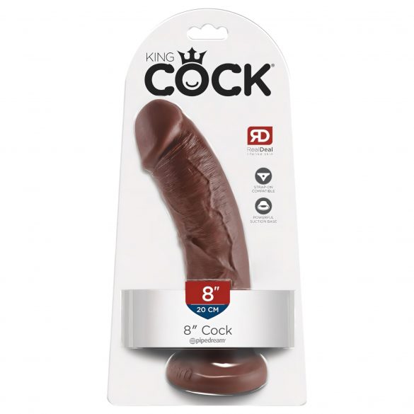 King Cock 8 Dildo (20 cm) - Braun