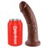 Koning Cock 8 dildo (20cm) - bruin