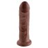 Dildo King Cock 8 (20 cm) - brązowe