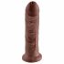 King Cock 8 dildo (20 cm) - hnedá