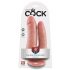 Dupli penetrator King Cock - realistični dupli dildo (prirodni)