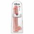 King Cock 15 - Haftfuß-Dildo mit Hoden (38 cm) - natur