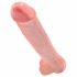 King Cock 15 - Haftfuß-Dildo mit Hoden (38 cm) - natur