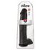 King Cock 15 - gigantischer, saugnapfbasierter, Hoden-Dildo (38cm) - schwarz