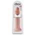 King Cock 14 - veľké dildo so svorkou (36 cm) - prírodné