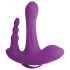 3Some Rock n’ Ride - Rechargeable, Remote-Controlled Triple Vibrator (Purple)