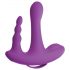 3Some Rock n’ Ride - Rechargeable, Remote-Controlled Triple Vibrator (Purple)