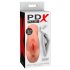 PDX Double Stroker - 2in1 realistlik masturbaator (naturaalne)