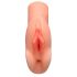 PDX Double Stroker - 2-in-1 Realistic Masturbator (Natural)