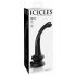 Icicles No. 87 - Black Glass G&P-Spot Dildo