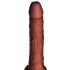 King Cock Plus 7,5 - bruine stotende vibrator met ballen