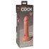 King Cock Elite 6 - naturfarbener, lebensnaher Dildo mit Saugfuß (15 cm)