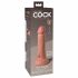 King Cock Elite 6 - zaciskane, realistyczne dildo (15 cm) - naturalne