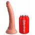 King Cock Elite 7 - zaciskane, realistyczne dildo (18 cm) - naturalne