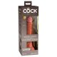 King Cock Elite 7 - Suction Cup Realistic Dildo (7 inch) - Dark Natural