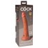 King Cock Elite 7- upínateľné, realistické dildo (18 cm) - tmavé prírodné