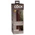 King Cock Elite 7 - gode réaliste à ventouse (18 cm) - marron