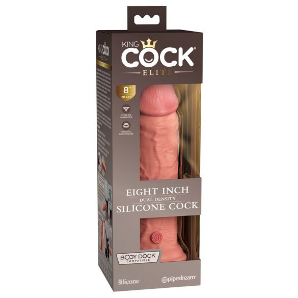 King Cock Elite 8 - piesūceknis, reālistisks dildo (20cm) - dabīgs